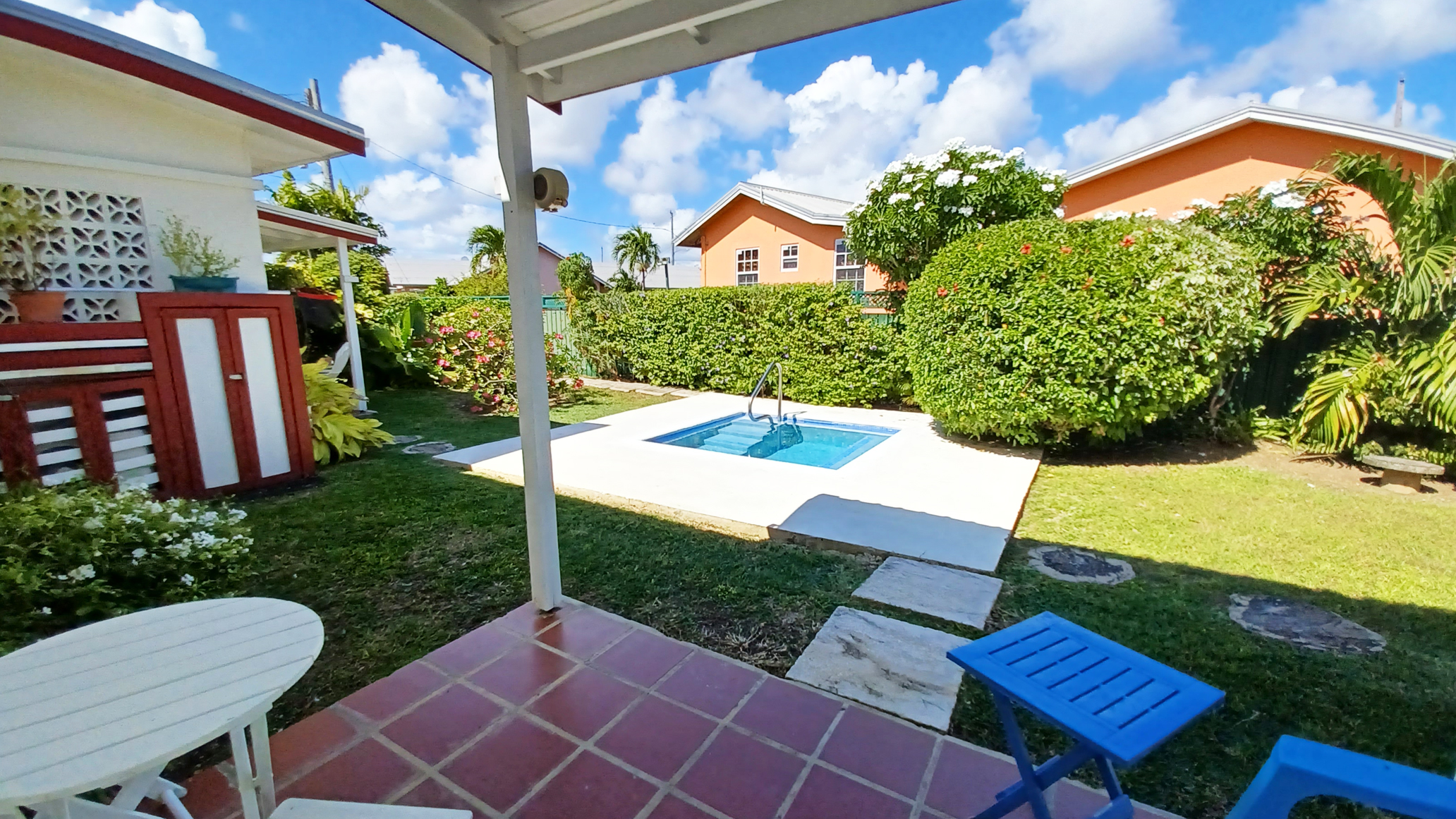 Cool-Off Plunge Pool in Tropical Garden